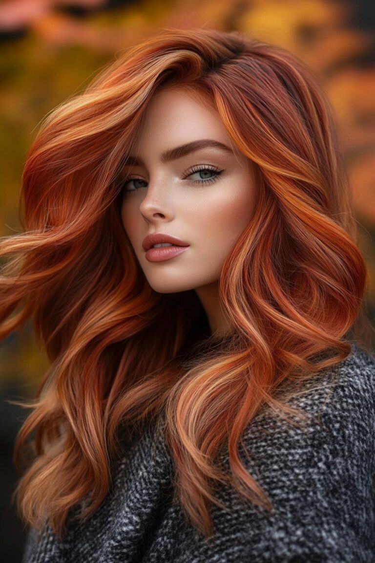 Inspiration photograph of brunette hair with softly highlighted waves